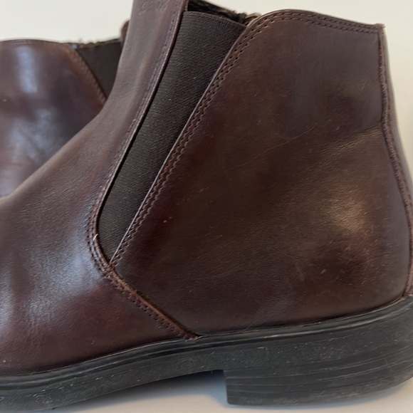 Geox men’s  leather brown Ankle  Boots With Zip Size 42 - Picture 6 of 11